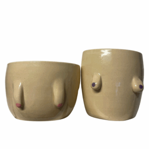 Håndlaget "Puppekopp" - Beige